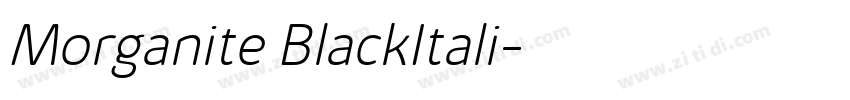 Morganite BlackItali字体转换